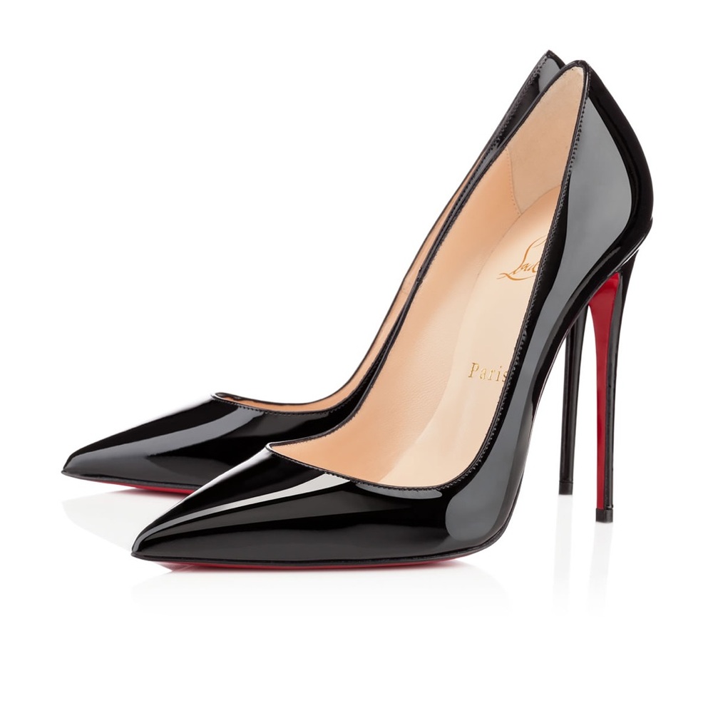 NIB Christian Louboutin So Kate Black Patent from Paris